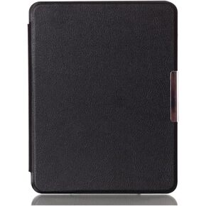 Custer Case for Kobo Aura H2O Edition 1,Ultra-Thin PU-Leather Hard Shell Cover - Black