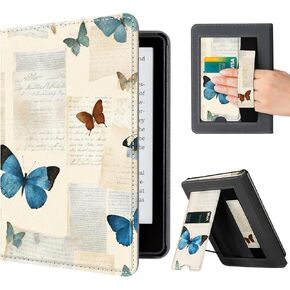 CoBak Case with Stand for Kindle Paperwhite -with Auto Sleep Wake, Card Slot, Hand Strap Feature - Fits Kindle Paperwhite 11th Generation 6.8" Signature Edition 2021 Released,Teal