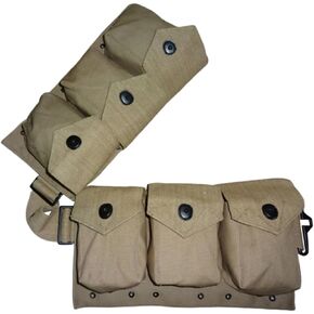 US WWII BAR Magazine Belt M1937 Browning Automatic Rifle / M16 Magazine Belt/Belt for 20 round magazines Browning Rifle