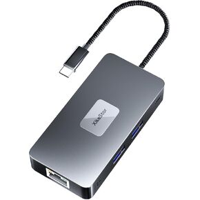 7-in-1 USB-C Hub, 2.5Gbps Ethernet, 2X USB-A 3.2 Gen 2,100W Power Delivery, 4K@60Hz HDMI Monitor, SD/TF 3.0 Card Reader Docking Station for MacOS Windows Linux Android