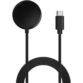 شاحن متوافق مع Google Pixel Watch ، Cable Cable Cable Cradle USB شحن Pixel Watch 3.3 قدم / 100 سم (نوع USB C ، Black)