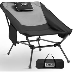 Lounge Camping Chair for Adults Aluminum Ultralight Camp Chair Reclining Comfortable Chair Mesh High Back Lawn Chair for Office,Sports,Camping,Hiking,Lawn,Picnic,Beach