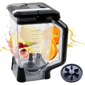 72oz Xl Pitcher Kits Replacement for Ninja Blender Pitcher and Locking Lid Fits Ninja BL610 BL610BRN BL710WM BL710WMC CO650B CT610 C0610B CT610C CT611C, Includes Pitcher and Locking lid