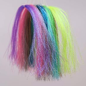 34bags Fly Tying Materials Crystal Flash Lures Making Dry Files Rainbow Night Glow Fly Tying Materials 150PC/bag
