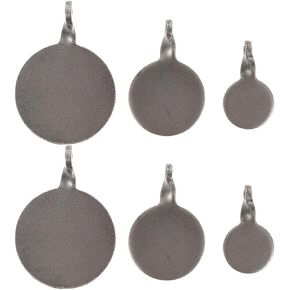 VANZACK Stainless Steel Shooting Targets, 6pcs Metal Gong Targets for Outdoor Training -Shooting Training Tool Exercise Hanging Target Hangers Tools Accessories