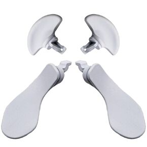 4 Pcs Back Paddles for PS5 Edge Controller Paddles Replacement Paddles for PS5 Dualsense Edge Controller Triggers PS5 Dualsense Edge Controller Accessories(White)