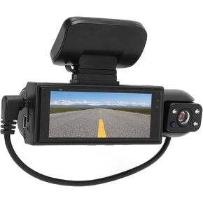 1080P Dash Cam, 3.16 inch Display Front and Rear Dash Cam with 360° Rotating Lens, Motion Detection, Reversing Visibility, Loop Recording for Car,