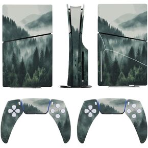 Sticker Skin for Model 5 Slim Disc Fog Forest Mountain Skin Accessories Cover Skins Anime Vinyl Cover Sticker Full Set for Model5 Slim Disk Edition