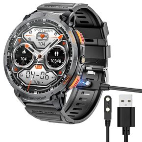 Compatible 1.85" Smartwatch Charger, Magnetic USB Charging Cable Replacement Charger Cable Compatible 1.85" Smartwatch