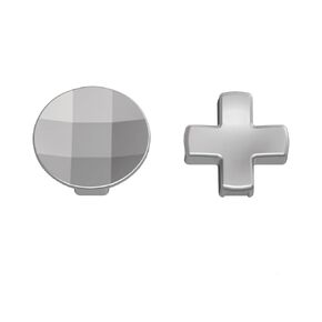 2 in 1 D-Pads for Xbox Elite 2 Core Controller Stainless Steel D-Pads for Xbox One Elite Series 2 Controller D-Pads Replacement for Xbox One Elite Series 1 Controller (Silver)