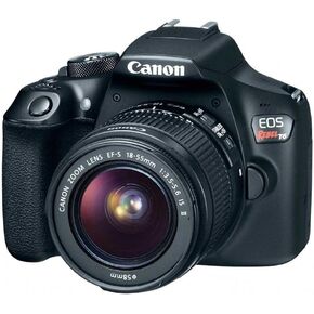 Canon EOS Rebel T6 Digital SLR Camera Kit with EF-S 18-55mm f/3.5-5.6 DC III Lens (Black)