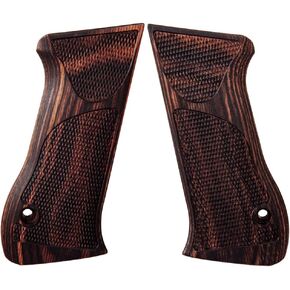 Cool Hand Wood Grips for Jericho 941 F/FB, Magnum Research's Desert Eagle, Checker Diamond Cut