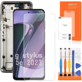 for Motorola Moto G Stylus 5G 2023 Screen Replacement for Display Para Moto G Stylus 5G 2023 Lcd with Frame XT2315 XT2315-5 XT2315-1 LCD Digitizer Touch Screen Assembly Repair Parts(No Volume Buttons)