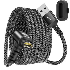 sweguard Garmin Watch Charger Cable 4ft for Garmin Forerunner 965 955 945 935, Forerunner 55 255 745, Replacement Charging Cable Cord Plus a Black Silicone Charger Port Protector Anti Dust Plug