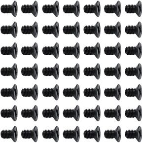 50Pcs Hard Drive Screws 2.5 inch,Stainless Flat Phillips Head HDD SSD M3 x 5mm Mounting Screw for Computer PC Laptop Case,2.5" Black