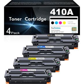 410A Toner Cartridges 4 Pack High Yield Replacement for HP 410A 410X to Use with HP Color Pro MFP M477fnw M477fdw M477fdn M452dn M452dw M452nw Printer (with Chip -B/C/Y/M)