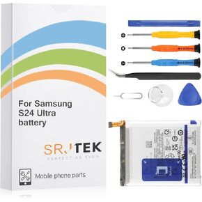 OEM Battery Replacement for Samsung Galaxy S24 Ultra EB-BS928ABY SM-S928B SM-S928U SM-S928A Battery Standard Capacity Include Complete Repair Tools kit