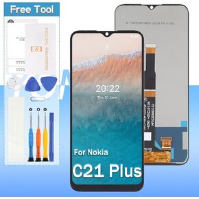 Screen Replacement for Nokia C21 Plus TA-1433, TA-1431, TA-1426, TA-1424 LCD Display 6.52" Touch Screen Replacement Digitizer Assembly