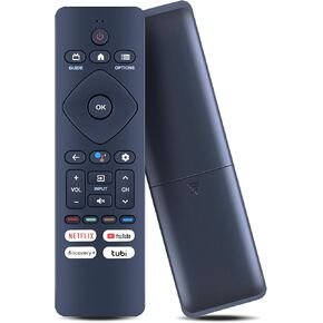 PZL New URMT26CND002 Replacement Remote Control for Philips Google TV 55PUL7552/F7 643PUL7652/F7 RF439A-V06 (No Voice Function)