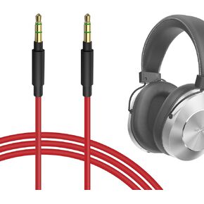 Geekria Audio Cable Compatible with Audio-Technica ATH-MSR7 ATH-SR5 ATH-AR3BT ATH-M20xBT ATH-M50xBT2, Pioneer SEMS7BT Headphones Cable, 1/8" (3.5mm) to 3.5mm Aux Replacement Stereo Cord (4ft/1.2m)
