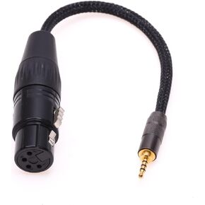 TRRS 2.5mm Male to 4-Pin XLR Female Balanced Headphone Audio Adapter Cable Compatible for Astell&Kern AK240 AK380 AK320 onkyo DP-X1 X5III XDP-300R iBasso DX200