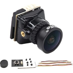 Micro FPV Camera with OSD, Day & Night Vision 5.8ghz Analog FPV Cam, 2000TVL 19 * 19mm Drone Camera Kit with 5V-36V FOV135°WDR 11g for RC FPV Racing Drone Car Plane Caddx Ratel 2