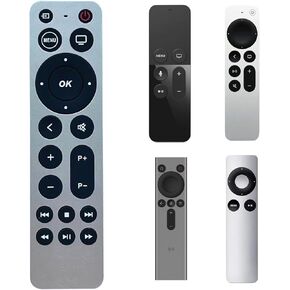 Replacement Remote for Apple TV Remote Compaitible with Apple TV 4K with TV Control, Replacement Compatible with 4K/ Gen 1 2 3 4/ HD A2169 A1842 A1625 A1427 A1469 A1378 A1218 with TV Control Function