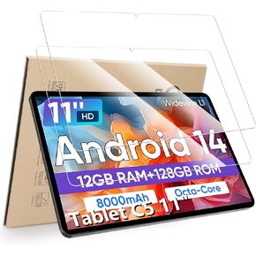 2-Pack Screen Protector Compatible with COLORROOM Tablet C5 11", [HD Clarity] [9 Hardness] [Anti-Scratch] Tempered Glass