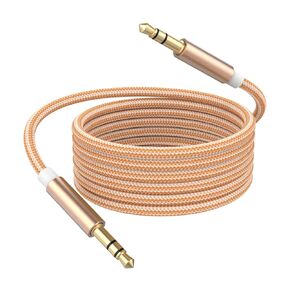 3.3ft Gold 3.5mm Male-to-Male Audio Cable Compatible with Beats, Sony, Skullcandy & More Headphones