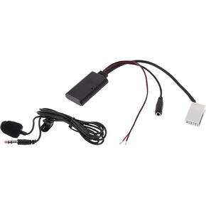 Stereo Radio Harness with Microphone Handsfree for Volkswagen RCD510 RCD310+ CD Bluetooth AUX Adapter Music Cable Convenient 17.5cm 1 Set Black