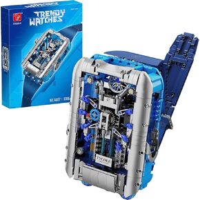 TYCOLE Technic Mechanical Watch Building Set,Large Watch Toys Set with Rotatable Function,STEM Toys Compatible with Legos, Cool Home Decor & Collection,Birthday Gift for Adults and Kids 8+(1006PCS)