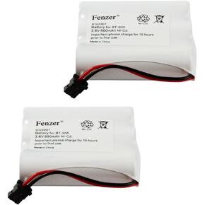 Fenzer 2-Pack Ni-CD Battery 3.6V for Uniden BT-905 (600mAh)