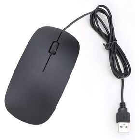USB Wired Mouse for Laptop Computer and PC, 3-Button Wired USB Computer Corded Mouse with Scrolling Wheel, Optical Computer Mouse for Mac Desktop Silent Click Premium and Portable Mice