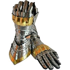 Medieval Black Antique Nazgul Gauntlets Hand Armor | Steel Medieval Armor Gloves ~ Crusader LARP Gauntlets