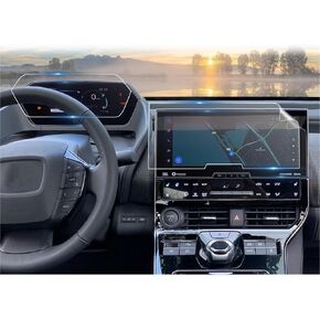 CDEFG 2 Pack bZ4X Screen Protectors, 12.3" Touchscreen & 7" Digital Gauge Cluster, for Toyota bZ4X (XLE, Limited) 2023 2024 2025 Accessories Nano Film 4PCS