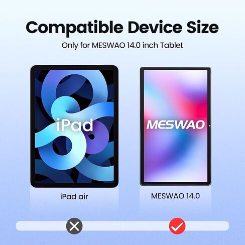 واقي شاشة 2 حزمة لجهاز لوحي 14 بوصة ، فيلم زجاجي مقسى فقط 14 "قرص كبير in Kuwait