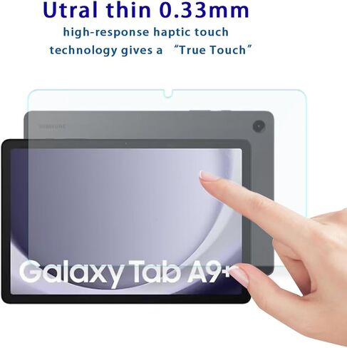 واقي الشاشة لـ Samsung Galaxy Tab A9 Plus 11 بوصة 2023 ، A9 Plus/A9+ 11'5G (SM-X210/X216/X218) فيلم زجاجي مزخرف ، صلابة 9H ، مضاد للقرعة ، ودية ، ودية ، خالية من الفقاعات (1 pcs) in Kuwait