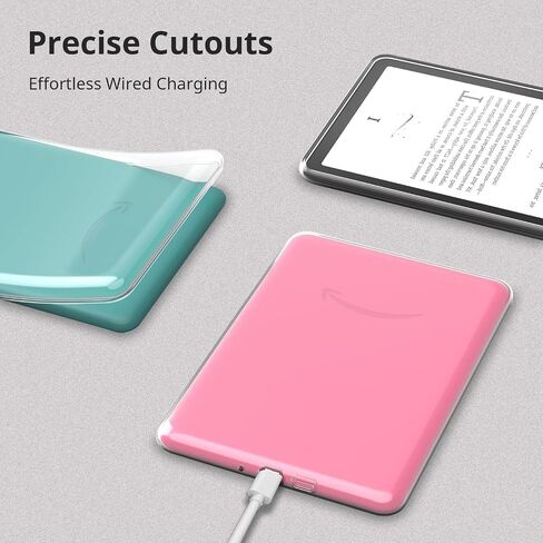 Clear Case for All-New (7") Kindle Paperwhite 12th Gen 2024 and Kindle Colorsoft Signature Edition,Ultra Slim Soft TPU Anti-Yellow Scratch-Proof Lightweight Protective Cover, Clear in Saudi Arabia
