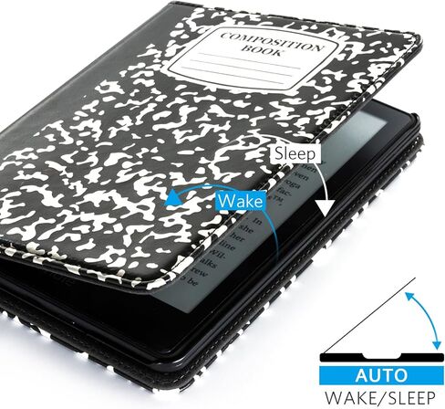 CoBak Case with Stand for Kindle Paperwhite 12th Gen 2024 Released (7") & Kindle Colorsoft Signature Edition - Durable PU Leather Cover with Auto Sleep Wake, Card Slot, Hand Strap Feature in Saudi Arabia