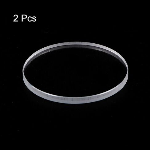 HARFINGTON 2pcs Watch Clear Crystal Lens Glass 26mm Dia. 2mm Thick Round Flat Mineral High Transmittance Watch Glass Replacement Part for Watchmaker Repair in Saudi Arabia