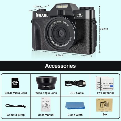 الكاميرا الرقمية للتصوير الفوتوغرافي 48 ميجابكسل FHD مع 3.0 بوصة WIFI 16x Zoom Video Camera Cameror in Saudi Arabia