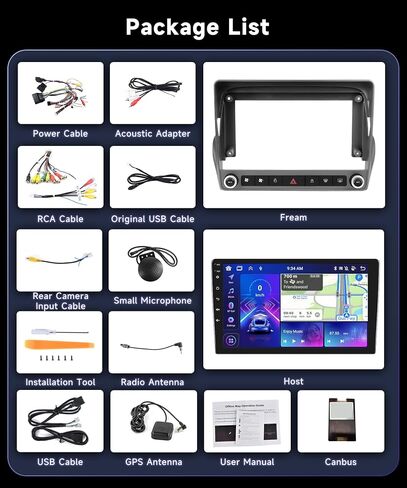 【8Core DSP 46EQ】 لشيفروليه تشيفي كامارو 2008-2015 راديو ، 6G+128G ستيريو السيارة مع CARPLAY اللاسلكي Bluetooth5.0،9 بوصة IPS 1280X720P اللمس in Saudi Arabia