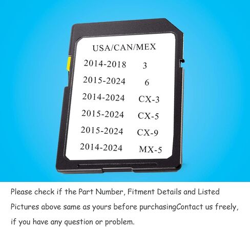 2024 Year-End Released Navigation Map SD Card Fits for 2014-2018 3,2015-2024 6 CX-5 CX-9,2014-2024 CX-3 MX5 in Saudi Arabia