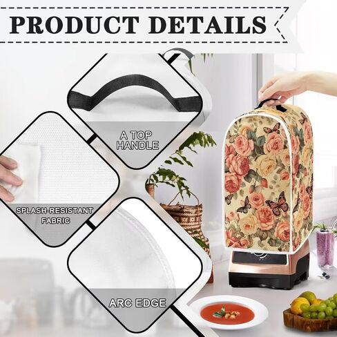 Chicken Blender Covers for Kitchen Food Processor Cover Dust Cover Dust Protection Washable Foldable Coffee Appliance Cover Universal Design Compatible with Blender Juicer Food Processor in Kuwait