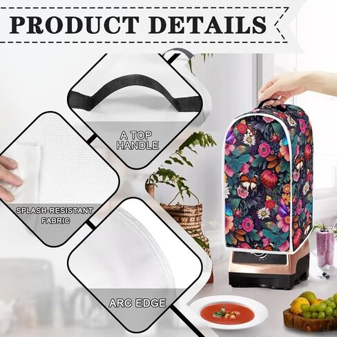 Chicken Blender Covers for Kitchen Food Processor Cover Dust Cover Dust Protection Washable Foldable Coffee Appliance Cover Universal Design Compatible with Blender Juicer Food Processor in Kuwait