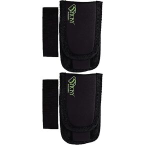 Sticky Holsters Super Mag Pouch for Men and Women- Concealed Carry Magazine Holster for Extra Ammo and Accessories - 2 Pack, Black - for IWB or Pocket Carry