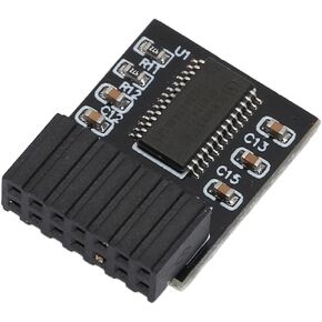 TPM M R2.0 14 1 Pin TPM Module, TPM 2.0 Module 14Pin SPI Interface Stable High Safety Material TPM SPI Module for Win 11 Motherboard