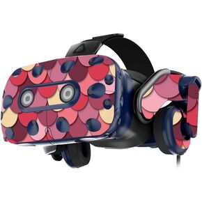 MightySkins Skin Compatible with HTC Vive Pro VR Headset - Pink Scales | Protective, Durable, and Unique Vinyl Decal wrap Cover | Easy to Apply, Remove, and Change Styles | Made in The USA