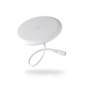 ZENS Qi-Certified Built-in Wireless Charger, for Apple iPhone 16/15/14/13/12/11/10/9/8 Series, Samsung, and All Qi-Enabled Devices, Ultra-Thin Design, 15W White, Power Adapter Included