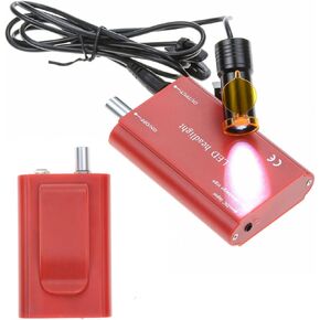 5W LED Headlight Plastic Belt Insert Clip with Filter Waist Hanging On Magnifier Loupes Red Headlamp